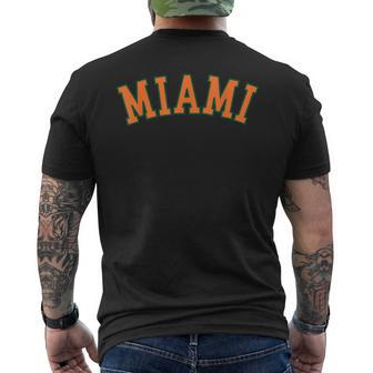 Retro Miami Florida Throwback Classic Men's T-shirt Back Print - Monsterry DE
