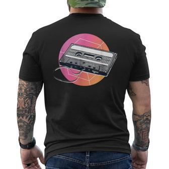 Retro Music Cassette Tape 80S 90S Vintage Graphic Men's T-shirt Back Print - Monsterry UK