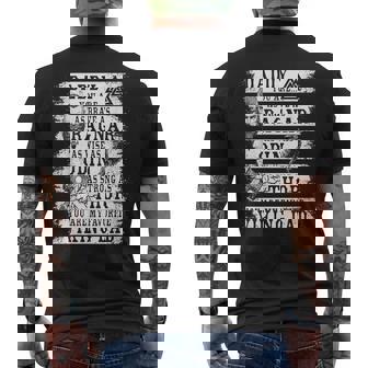 Retro Norse Mythology & Viking Saying Best Viking Daddy Men's T-shirt Back Print - Monsterry
