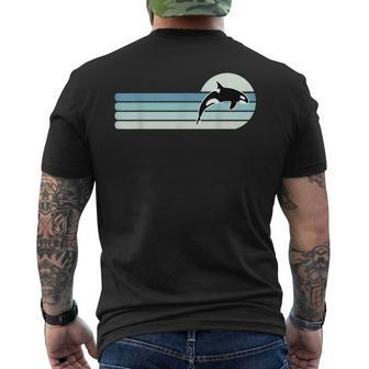 Retro Orca Whale T-Shirt mit Rückendruck - Seseable