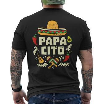 Retro Papa Cito Mexican Cinco De Mayo Fathers Day Men's T-shirt Back Print - Thegiftio UK