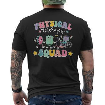 Retro Physical Therapy Pt Squad Pediatric Physical Therapist Men's T-shirt Back Print - Thegiftio