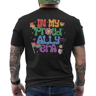 Retro In My Proud Ally Era Pride Ally You Are Safe With Me Men's T-shirt Back Print - Monsterry