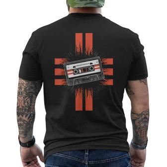 Retro Style Old School Tape Cassette Vintage Mixtape Men's T-shirt Back Print - Monsterry CA