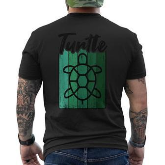 Retro Turtle Vintage T-Shirt mit Rückendruck - Seseable