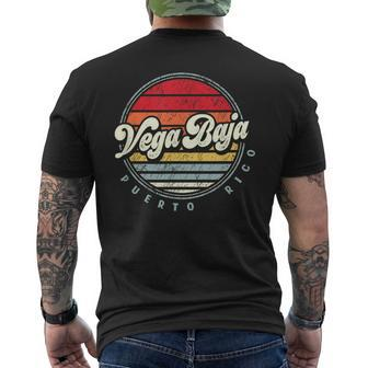 Retro Vega Baja Home State Cool 70S Style Sunset Men's T-shirt Back Print - Monsterry AU