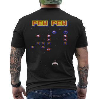 Retro Video Game Old School Game 80S Vintage Gaming Gamer Men's T-shirt Back Print - Monsterry CA
