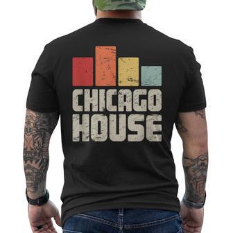 Retro Vintage Chicago House Men's T-shirt Back Print - Monsterry AU