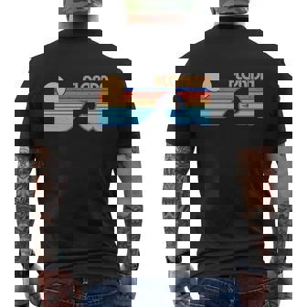 Retro Vintage Florida Sunset Wave Mens Back Print T-shirt - Thegiftio