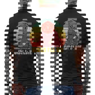Retro Vintage Gaming Guess I'll Die Dice Rpg Gamer Men's T-shirt Back Print | Seseable UK