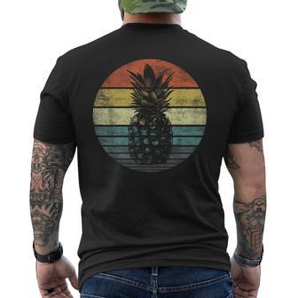 Retro Vintage Pineapple Pineapple Lover Summer Men's T-shirt Back Print - Monsterry UK