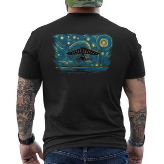 Retro Vintage Style Hang Gliding Men's T-shirt Back Print - Monsterry AU