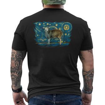 Retro Vintage Style Sheep Men's T-shirt Back Print - Monsterry DE