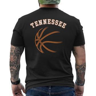 Retro Vintage Usa Tennessee State Basketball Souvenir Men's T-shirt Back Print | Seseable CA