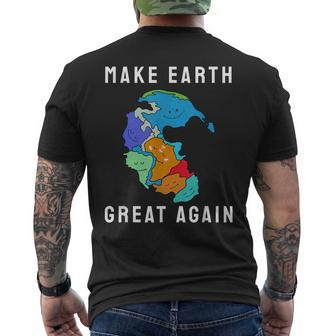 Reunite Pangea Make Earth Great Again Men's T-shirt Back Print - Monsterry