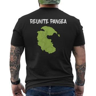 Reunite Pangea Earth Science Geologist Geology Men's T-shirt Back Print - Monsterry