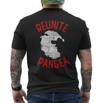Reunite Pangea Geology Men's T-shirt Back Print - Monsterry