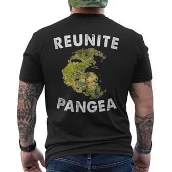 Reunite Pangea Geology Vintage Geologist Men's T-shirt Back Print - Monsterry