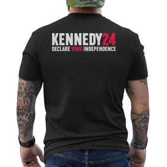 Rfk Jr Declare Your Independence For President 2024 Men's T-shirt Back Print - Monsterry