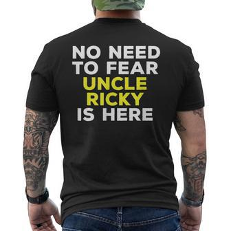 Ricky Uncle Family Graphic Name Men's T-shirt Back Print - Seseable