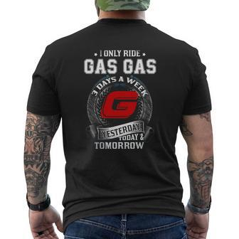 Only Ride Gas Gas Mens Back Print T-shirt - Seseable
