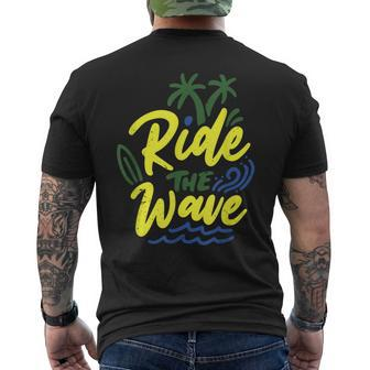 Ride The Wave Men's T-shirt Back Print - Monsterry UK