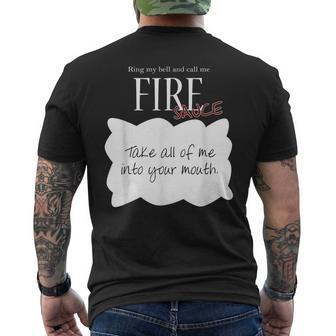 Ring My Bell And Call Me Fire Sauce Tacos Sauce Men's T-shirt Back Print - Monsterry