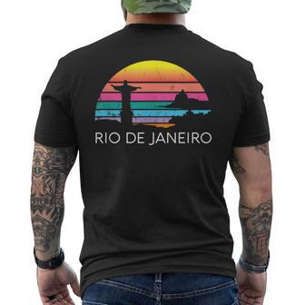 Rio De Janeiro Brazil Beach Surf Ocean Brazilian Island Bay Men's T-shirt Back Print - Monsterry AU