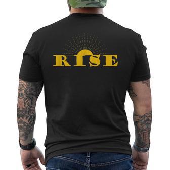 Rise Sunrise Sun Shine Motivational Graphic Men's T-shirt Back Print - Monsterry CA