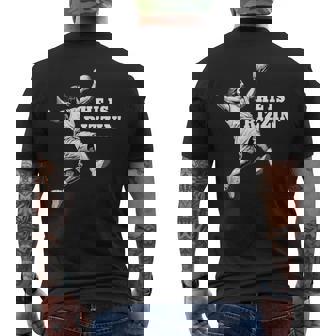 He Is Rizzin' Jesus Playing Basketball Men's T-shirt Back Print - Seseable