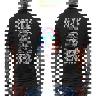 Rizzly Bear Grizzly Bear W Rizz Rizzler Rizz Men's T-shirt Back Print | Seseable CA