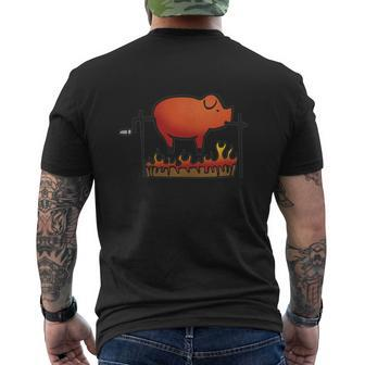 Roast Pig Mens Back Print T-shirt - Thegiftio UK