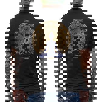 Robe Yogaêtements De Méditation Namaste Position Du Lotus T-shirt imprimé au dos - Cadeauxyz