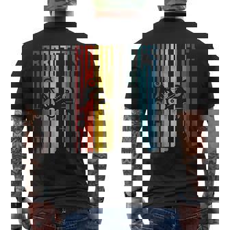 Robot Robotics Engineer Retro Vintage Robotics Men's T-shirt Back Print - Thegiftio