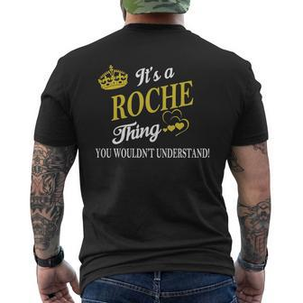 Roche Shirts It's A Roche Thing You Wouldn't Understand Name Shirts Mens Back Print T-shirt - Thegiftio UK