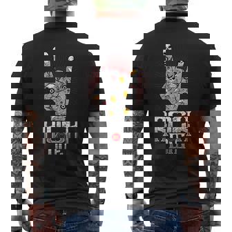 Rock Or Die Música Heavy Rock Metal Símbolo Mano Cuernos Camiseta Hombre Estampado Espalda - Regaloses
