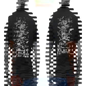 Rock And Roll Rat And Roll Rata De La Música Rockintage Camiseta Hombre Estampado Espalda - Regaloses