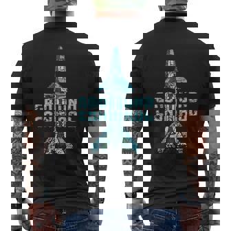 Rocket Space Shuttle Start Ground Control Space Retro T-shirt imprimé au dos - Cadeauxyz