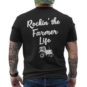 Rockin' The Farmer Life Men's T-shirt Back Print | Mazezy