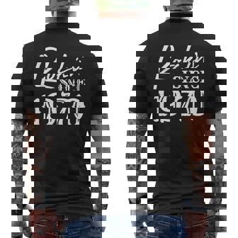 Rockin´ Desde 1970 Rock Regalo De Cumpleaños Para Fans Del Rock And Roll Camiseta Hombre Estampado Espalda - Regaloses