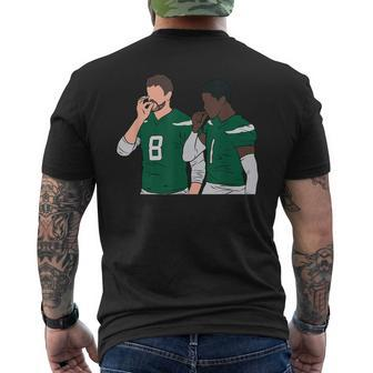 Rodgers And Gardner Handshake Meme Football Men's T-shirt Back Print - Thegiftio
