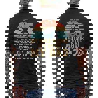 My Role Model My Hero My Dad Fathers Day Son & Daughter Men's T-shirt Back Print - Thegiftio UK