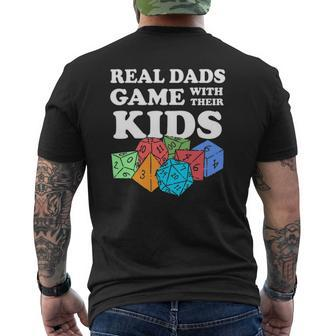 Role Playing Dad Real Dads Game With Their Kids Mens Back Print T-shirt | Mazezy
