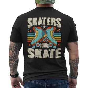 Roller Skating Skaters Gonna Skate Vintage 70S 80S Men's T-shirt Back Print - Monsterry AU