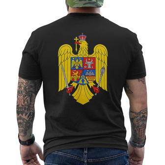 Romania Romania Romanian Eagle T-Shirt mit Rückendruck - Seseable