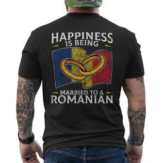 Romanian Wedding State Of Romania Roots Married Men's T-shirt Back Print - Monsterry DE