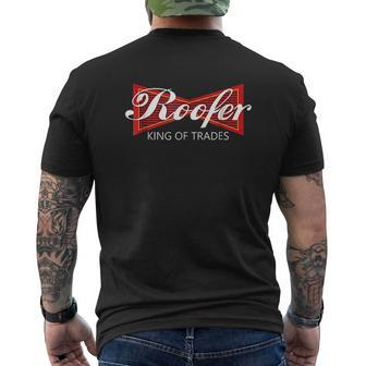 Roofer King Of Trades Mens Back Print T-shirt - Thegiftio UK