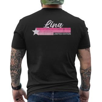 Rosaintage Lina Name Retro Für Mädchen T-Shirt mit Rückendruck - Seseable