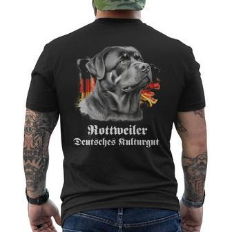 Rottweiler Deutsches Kulturgut Cool Rottweiler Motif T-Shirt mit Rückendruck - Seseable
