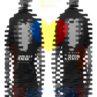 Roumanie Drapeau Roumain T-shirt imprimé au dos - Cadeauxyz